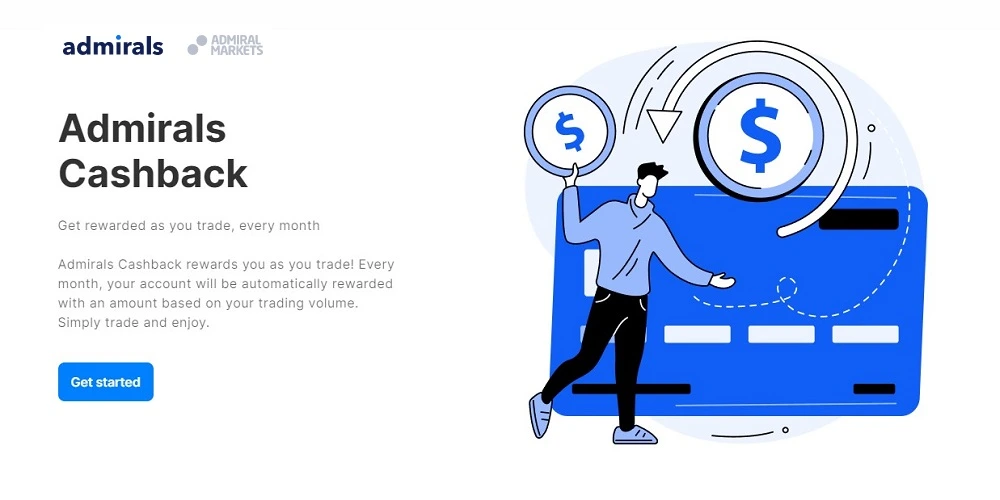 Admiral Markets Cashback Reward