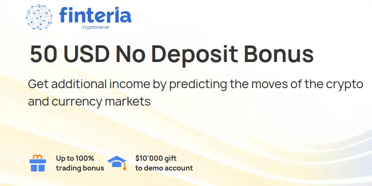 Finteria $50 No Deposit Bonus