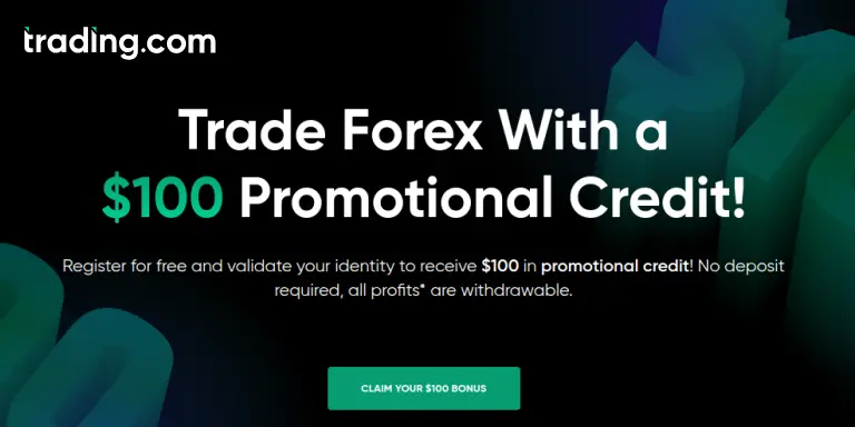 Trading.com $100 No Deposit Bonus