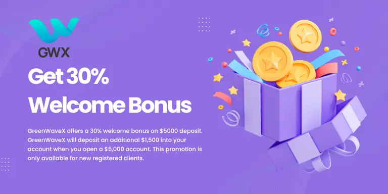 GreenWaveX 30% Welcome Bonus