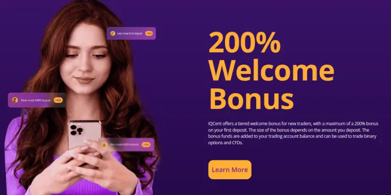 IQCent 200% Welcome Bonus