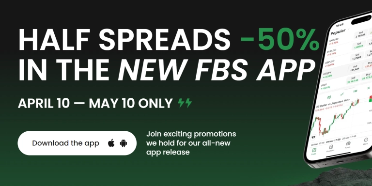 Half Spread -50% on FBS App