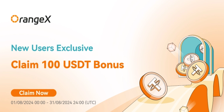 Orangex ₮100 Crypto No Deposit Bonus