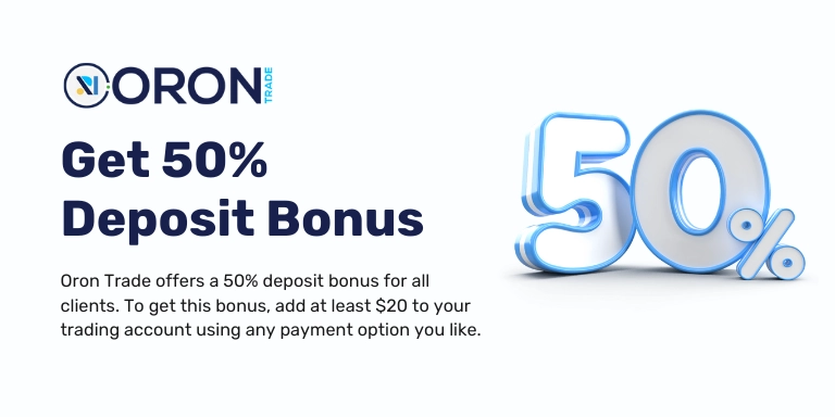 Oron Trade 50% Deposit Bonus