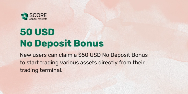 Score CM $50 No Deposit Bonus