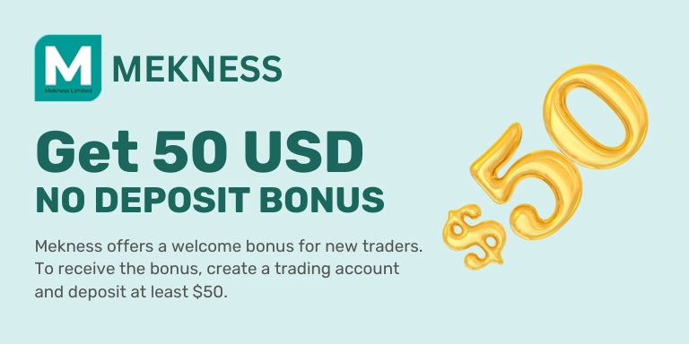 Mekness $50 No Deposit Bonus