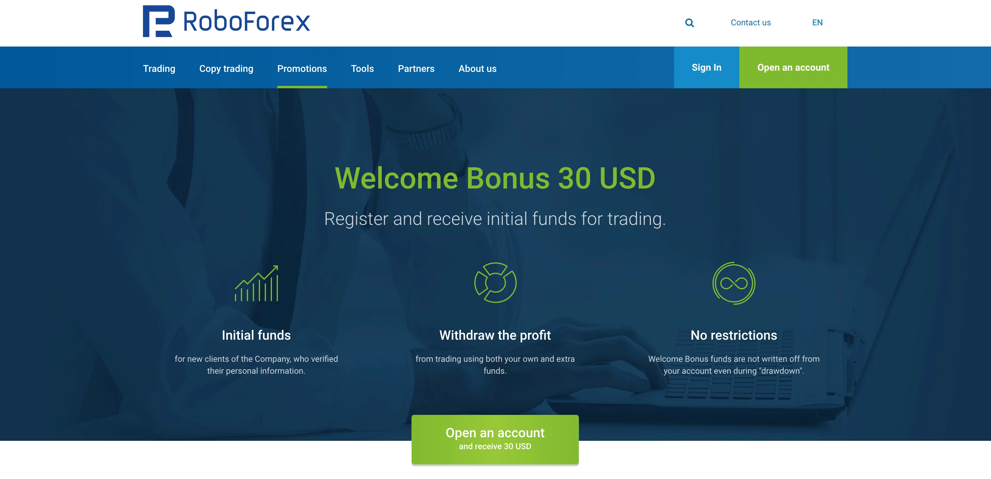 5 Best Forex No Deposit Bonus 4 roboforex 30 dollar welcome bonus