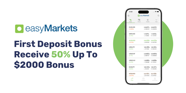 EasyMarkets First Deposit Bonus