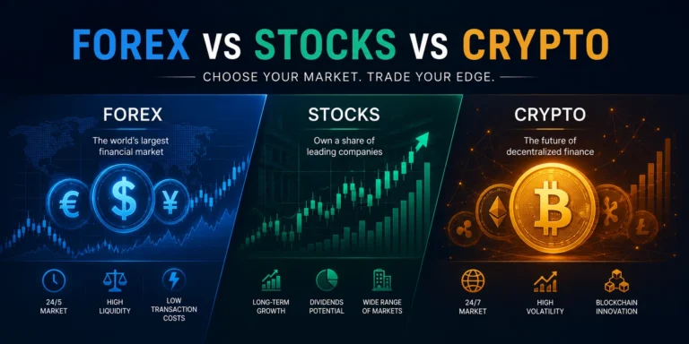 Forex vs Stocks vs Crypto