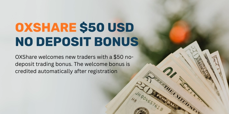 OXShare $50 No Deposit Bonus