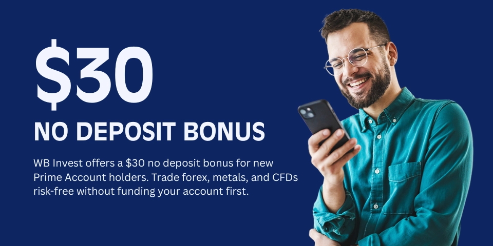 WB Invest 30 No Deposit Bonus