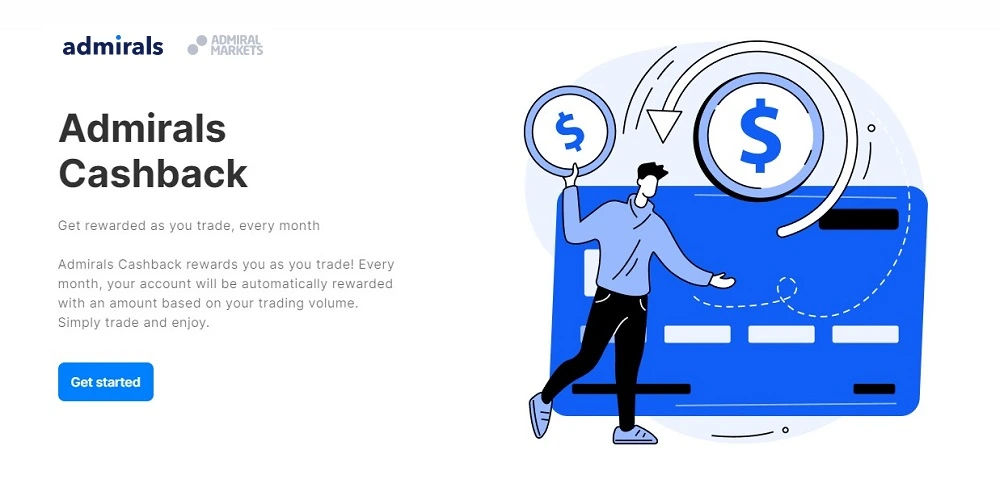 admiral markets cashback
